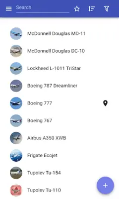 Passenger planes android App screenshot 12